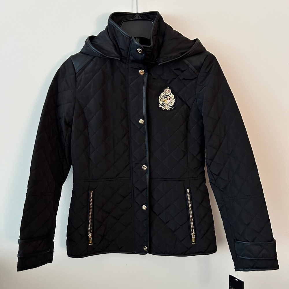 Lauren Diamond Quilted Hooded Jacket